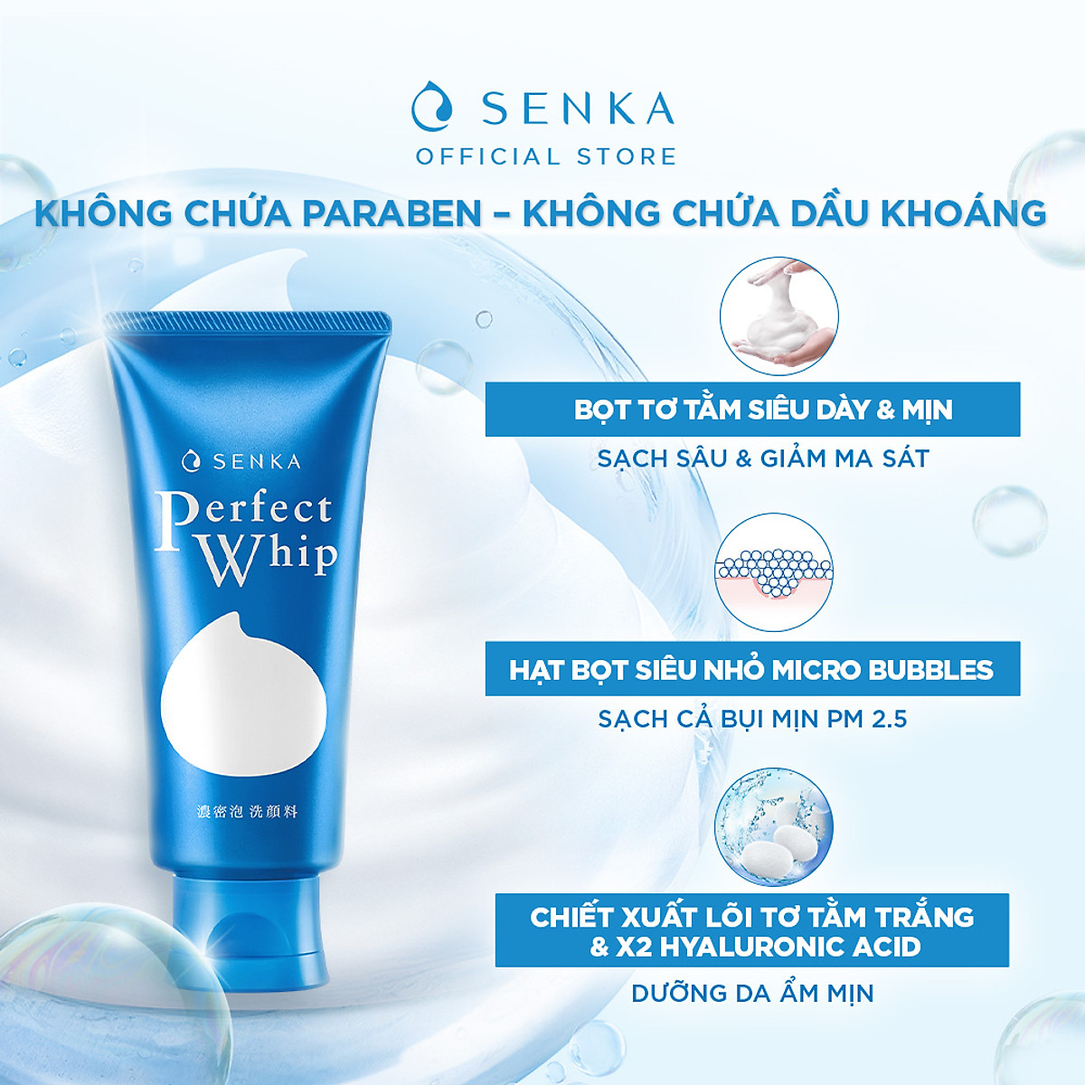 Có rất nhiều công dụng của sữa rửa mặt Senka đem lại hiệu quả tốt để cải thiện làn da của chị em luôn tươi sáng và mịn màng