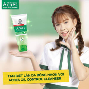 Sữa rửa mặt Acnes Oil Control Cleanser giúp kiểm soát chất nhờn trên da, lấy đi tế bào chết, làm sạch da, mang lại độ ẩm, tạo độ đàn hồi cho da rất tốt