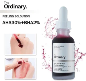 Serum The Ordinary AHA 30% + BHA 2% Peeling Solution với gốc AHA 30% giúp tẩy sạch tế bào da chết hiệu quả, đem lại cho làn da sáng mịn, chắc khỏe, se khít lỗ chân lông cực tốt