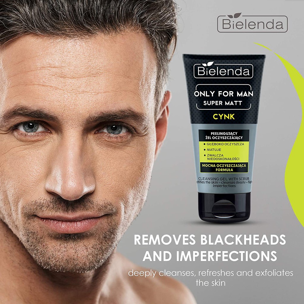 <em>Sữa rửa mặt nam Bielenda Only for Men phù hợp với mọi loại da, có công dụng làm cho làn da luôn căng mịn và khỏe mạnh nam tính</em>