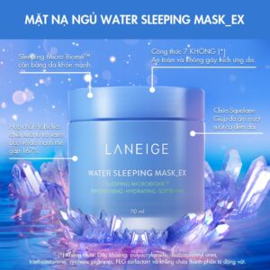 Mặt nạ ngủ Laneige Water Sleeping Mask được chiết xuất từ hoa quả thiên nhiên,giúp cho làn da luôn mịn màng và căng bóng