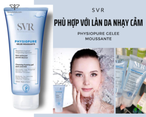 Sữa rửa mặt SVR gel Physiopure xanh dương - cho da nhạy cảm giúp loại bỏ bụi bẩn, dầu thừa trên da, giúp giải độc da một cách hiệu quả